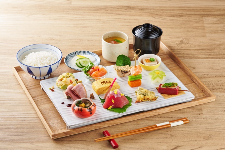 ▲特色餐點「旬菜旬魚十二菜膳」。　圖：頑味國際餐飲／提供
