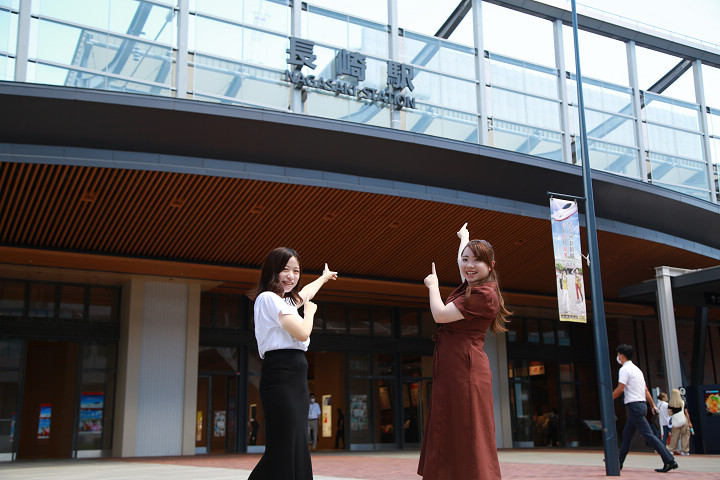 全新的長崎車站外觀。    圖片提供：長崎縣觀光連盟