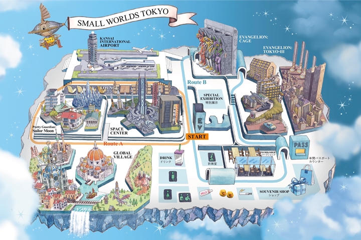 ▲「SMALL WORLDS TOKYO」區域規劃示意圖。　圖：株式会社SMALL WORLDS／提供