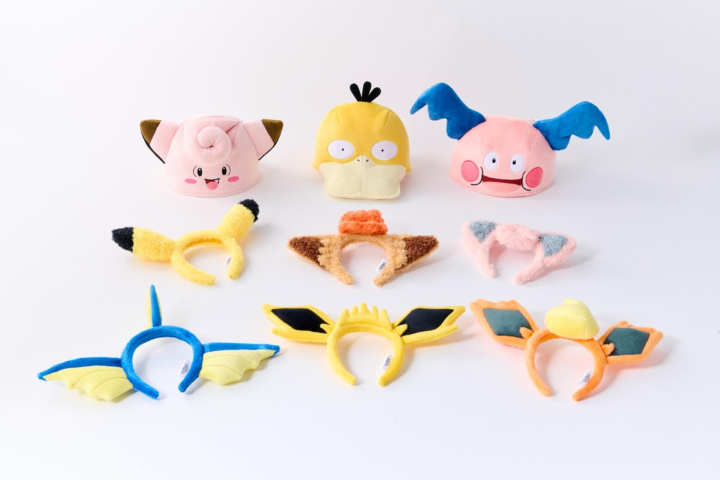 ▲各式寶可夢頭飾。　©Pokémon. ©Nintendo/Creatures Inc./GAME FREAK inc. TM, ®, and character names are trademarks of Nintendo.